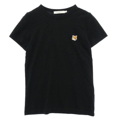 MAISON KITSUNE メゾンキツネ AW00103KJ0005 FOX HEAD PATCH CLASSIC フォックス ヘッド パッチ クラシック Tシャツ 半袖カットソー ブラック系 XS【中古】