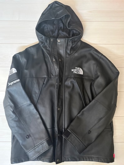 Supreme x The North Face Leather Mountain Parka "Black"