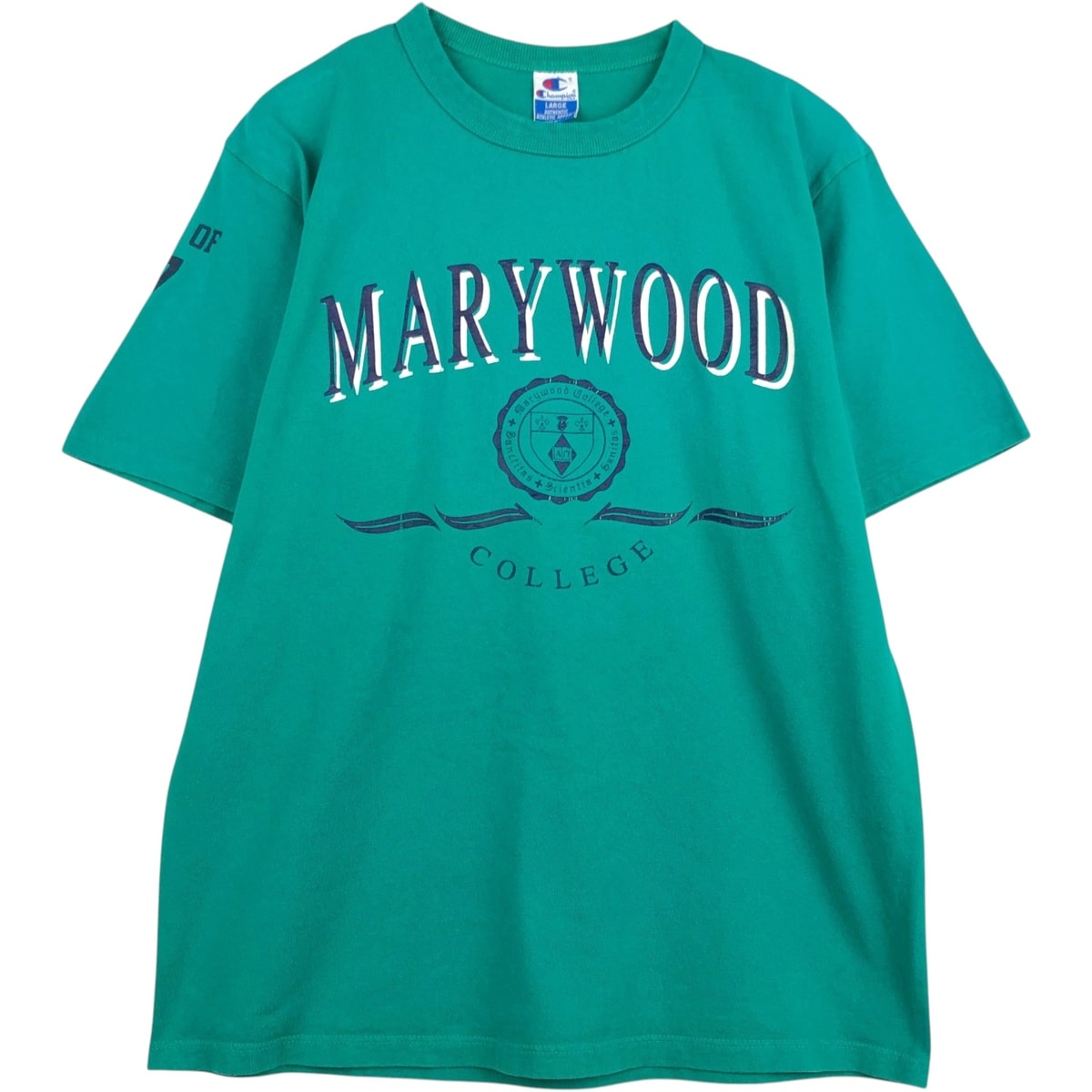 古着 90年代 チャンピオン Champion AUTHENTIC ATHLETIC APPAREL カレッジTシャツ USA製 メンズL相当 ヴィンテージ/eaa649711