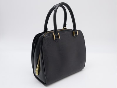 LOUIS VUITTON ルイ・ヴィトン ダミエ ポンヌフ M52052 ハンドバッグ ブラック レザー レディース