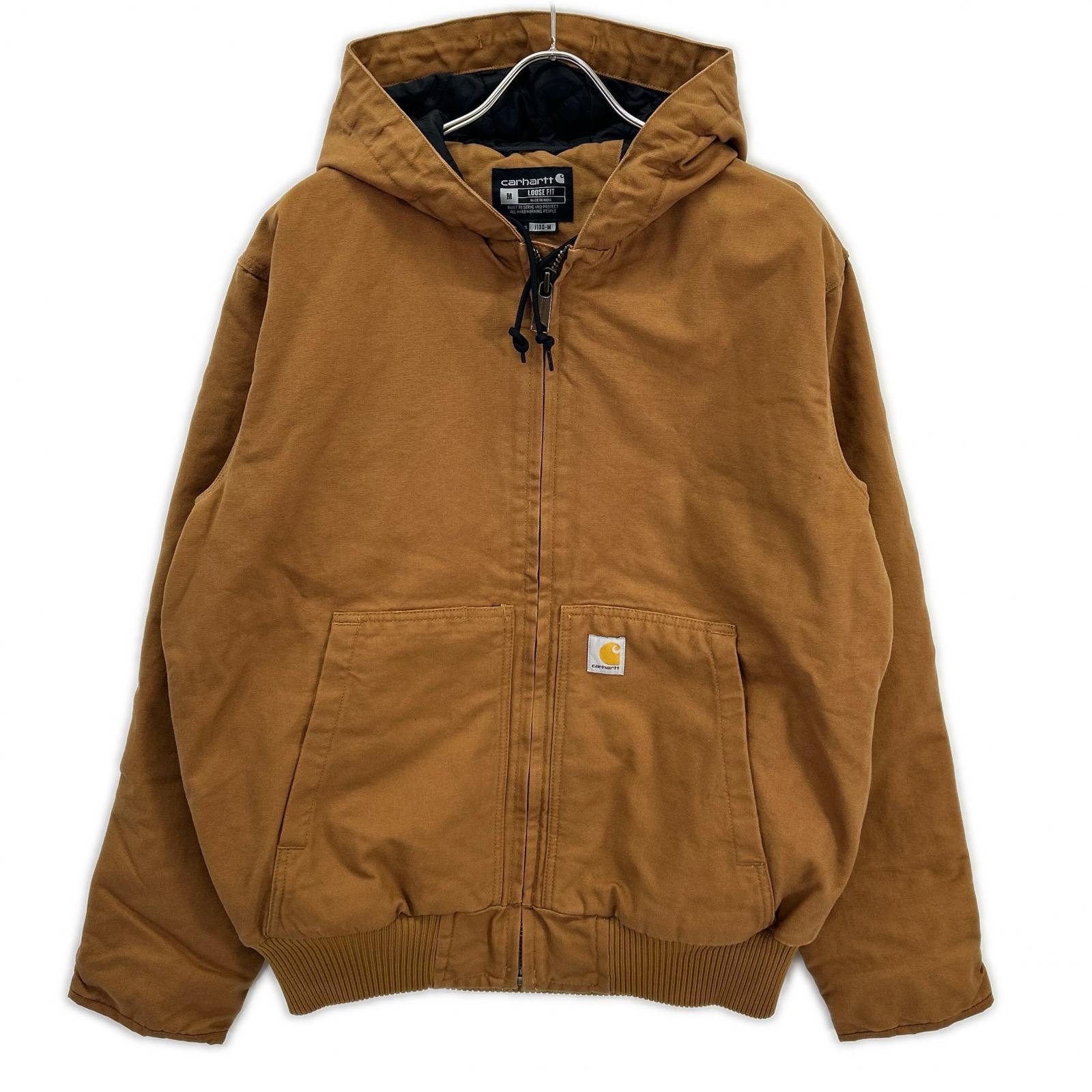 カーハート 104050 ブラウン ルーズフィット ウォッシュド ダック ジャケット M