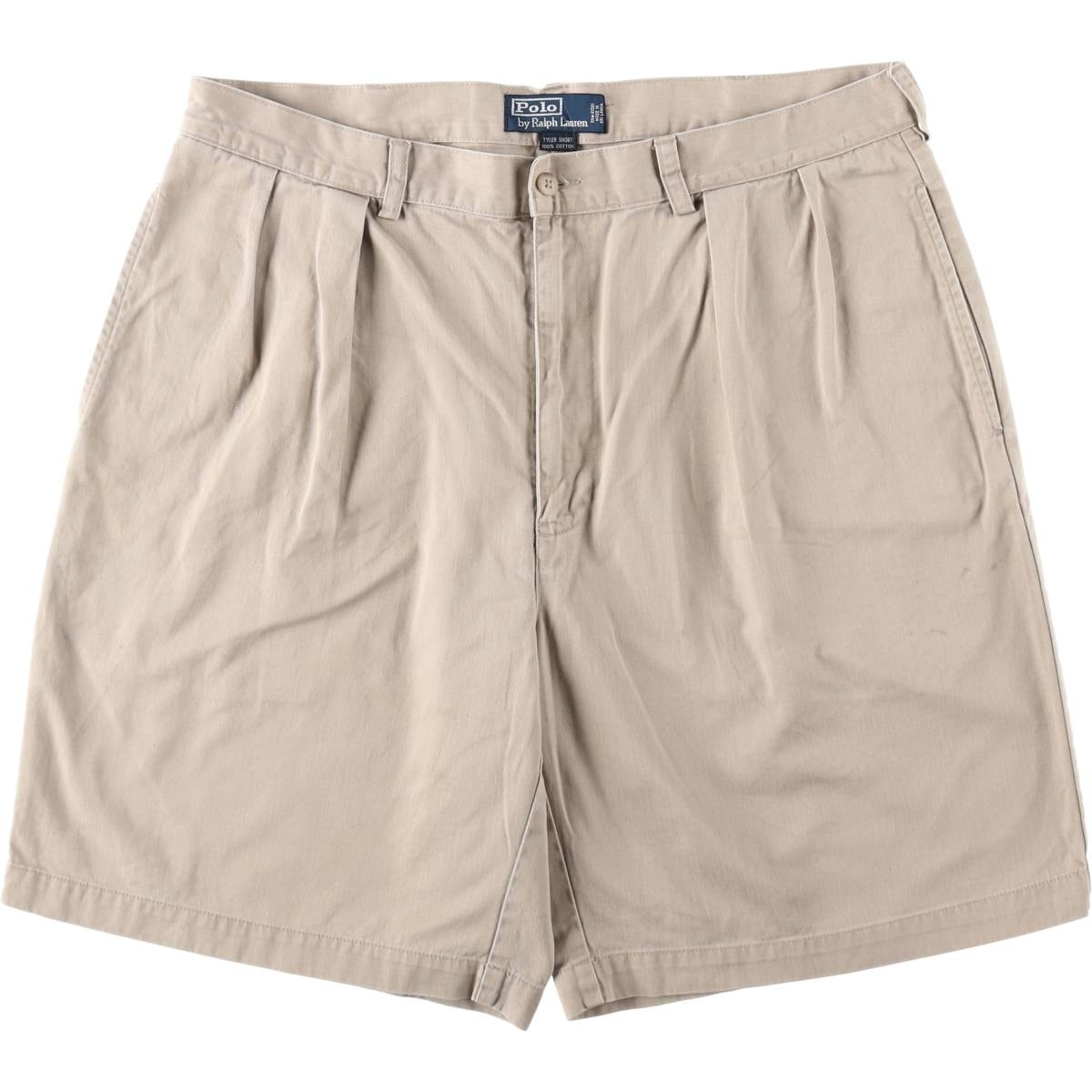 古着 ラルフローレン Ralph Lauren POLO by Ralph Lauren TYLER SHORT ツータック チノショーツ ショートパンツ メンズw37相当/eaa653453