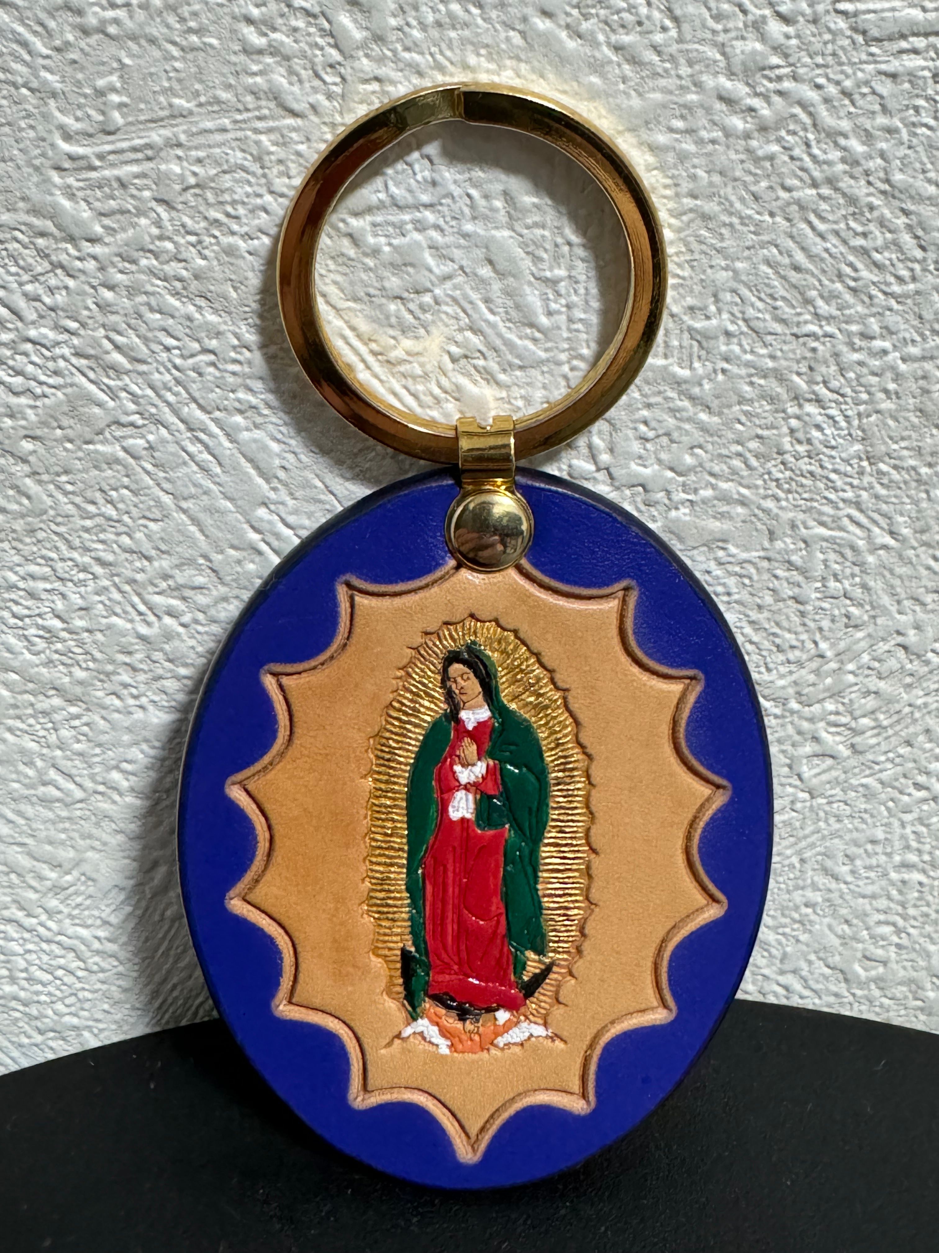 Supreme Guadalupe Leather Keychain 