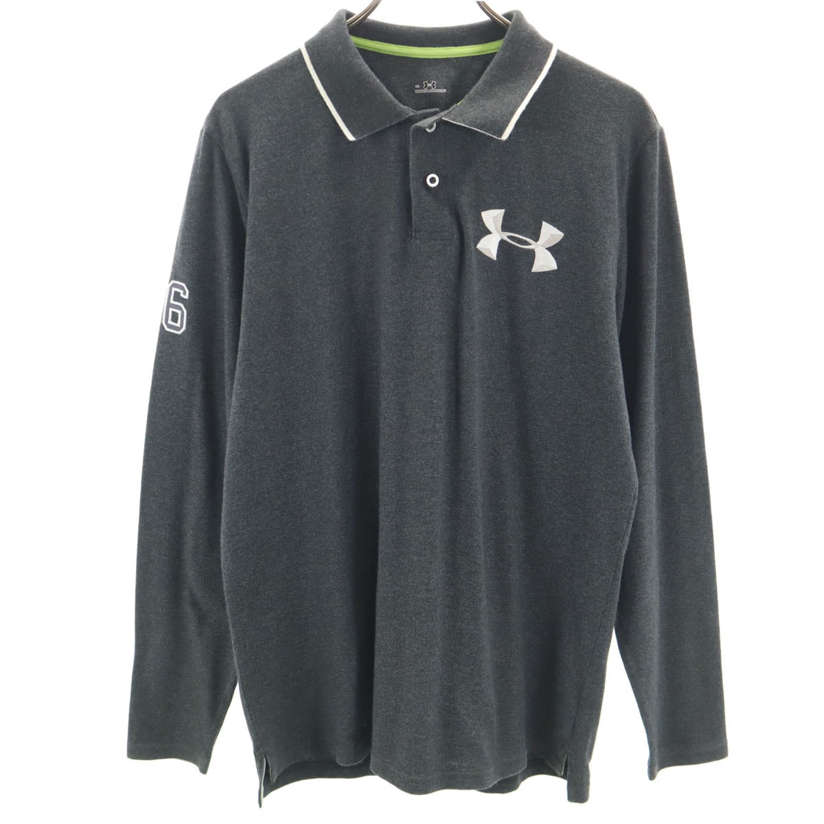 UNDER ARMOUR アンダーアーマー 長袖 ポロシャツ XL グレー