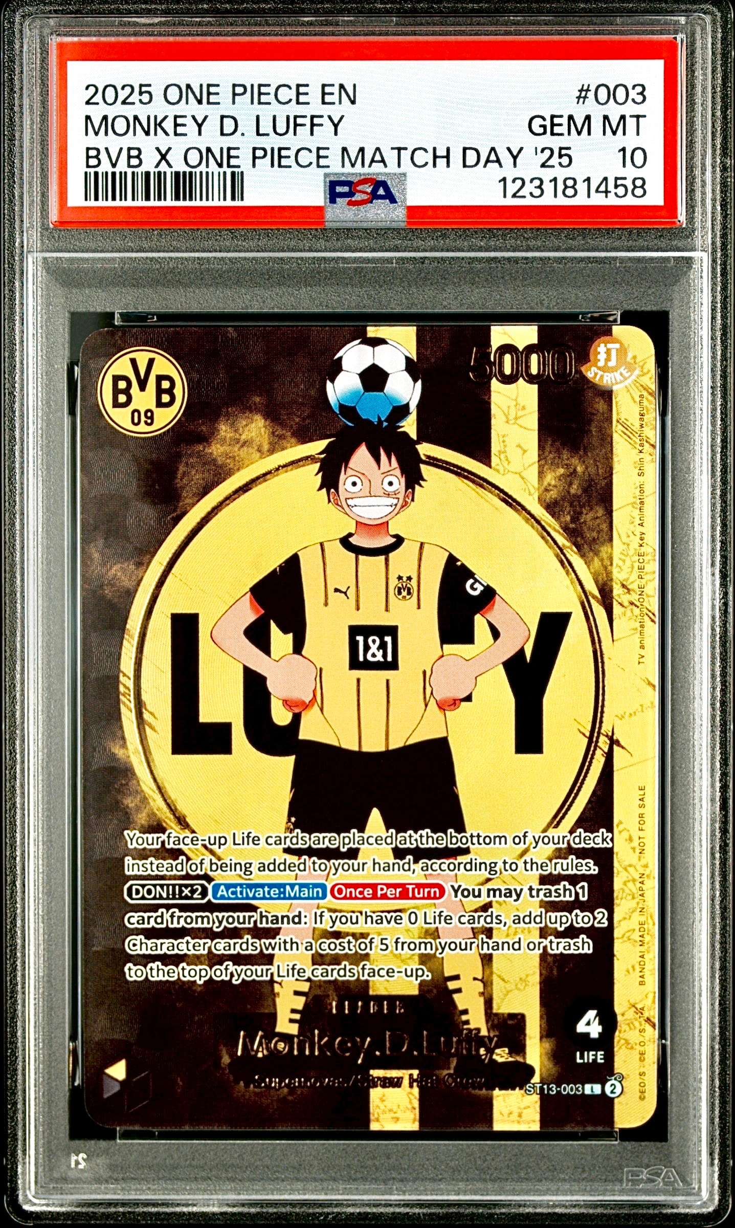 モンキー・D・ルフィ L [ST13-003]【英語版】(プロモーションカード「ボルシアドルトムント × ONE PIECE マッチデー 2025」)
