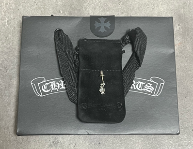Chrome Hearts Tiny E CH Plus Drop Earrings "Silver"