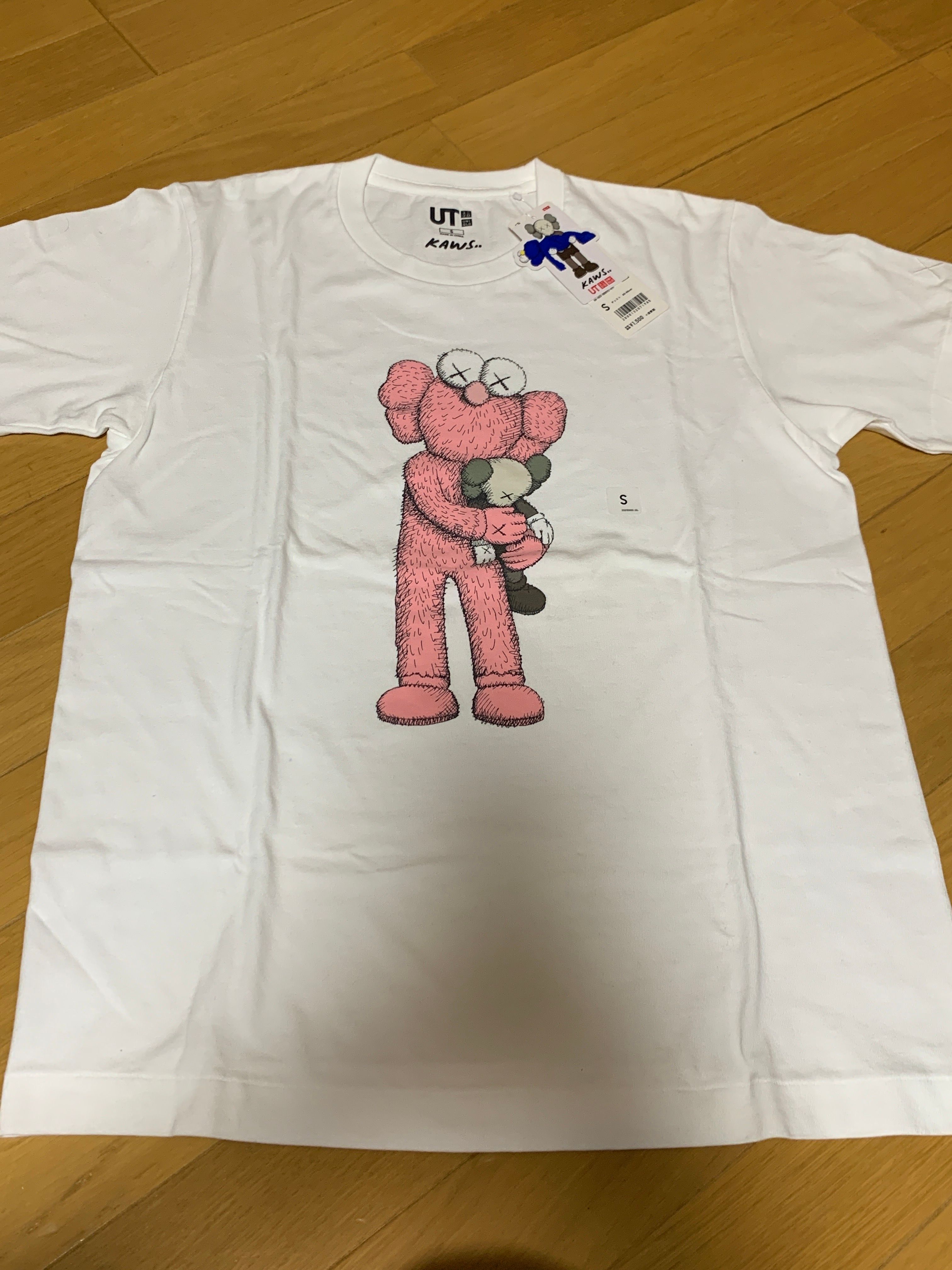Uniqlo KAWS Pink BFF Tee "White"