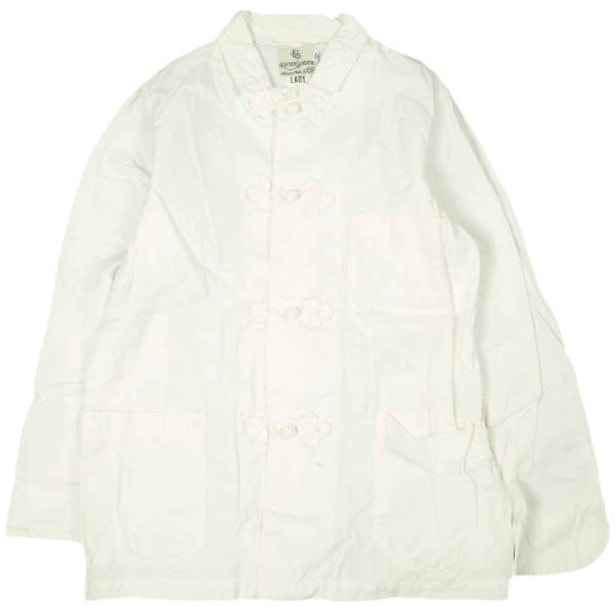 KAPTAIN SUNSHINE キャプテンサンシャイン 日本製 CHEF JACKET シェフジャケット KS5SJK09 ONE SIZE(LADY) OFF WHITE チャイナ アウター g13840