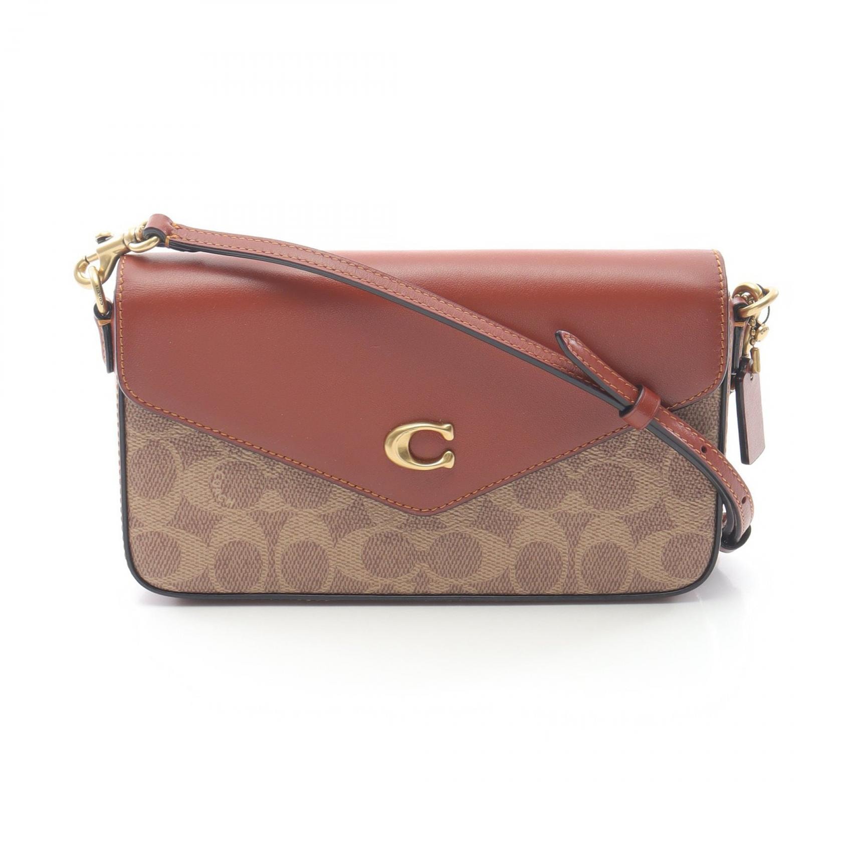 コーチ COACH ショルダーバッグ バッグ PVCコーティングキャンバス レザー レディース ベージュ系 / ブラウン系 C8442/B4NQ4 【新品】