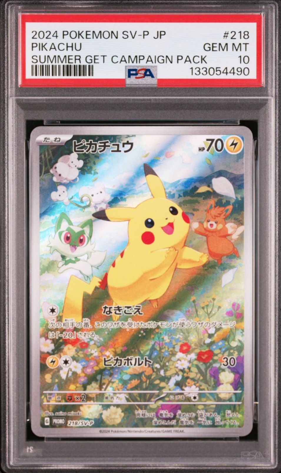 ピカチュウ P [SV-P 218](プロモカードパック「ポケカの夏がキタ!プロモカードGetキャンペーン!」)