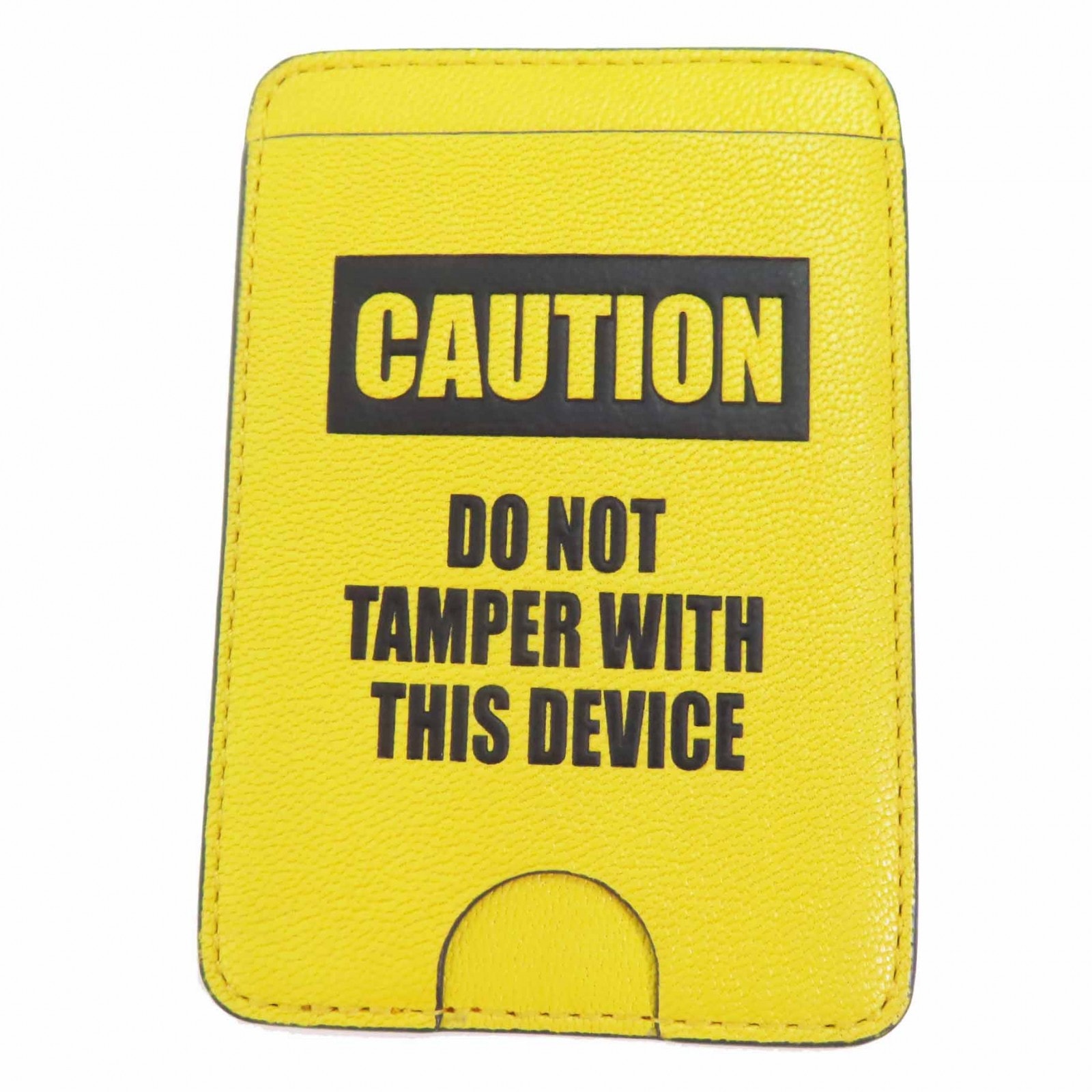 未使用品 アニヤ ハインドマーチ カードケース Caution Magnetic