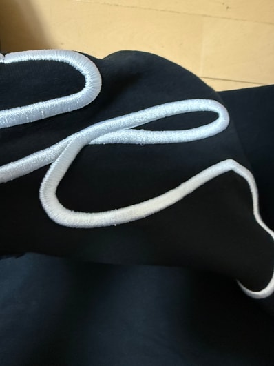 Supreme Shoulder Script Hooded Sweatshirt "Black"