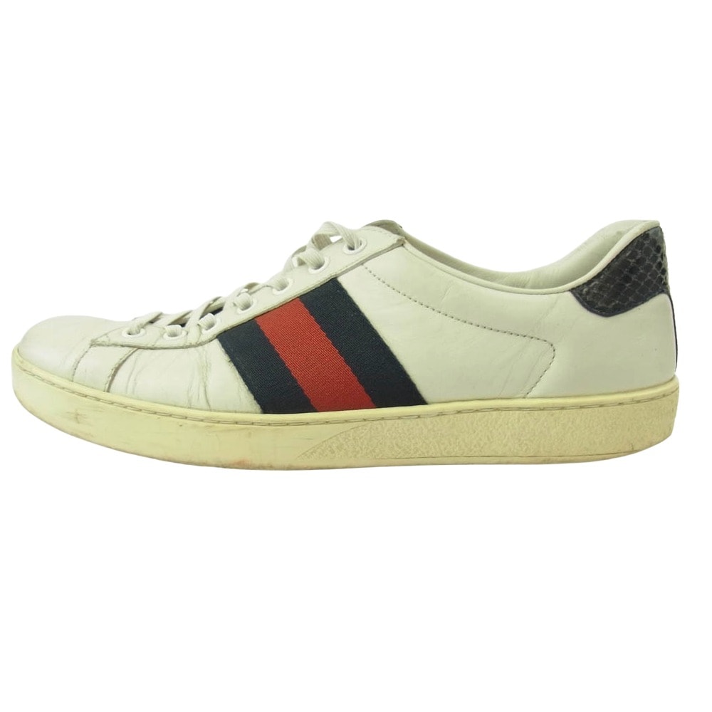 GUCCI グッチ スニーカー 386750 シェリーライン ローカット スニーカー オフホワイト系 6【中古】