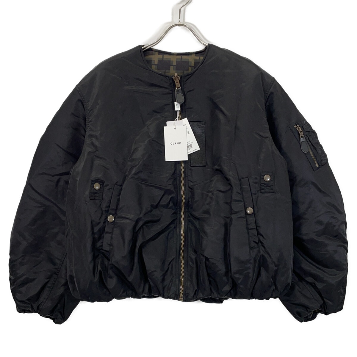 クラネ ブラック 19101ー0052 リバーシブル MA-1ジャケット M