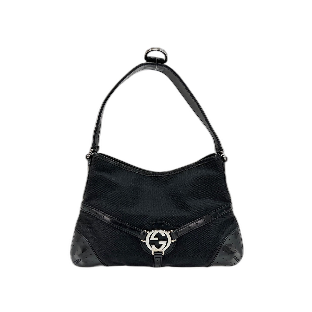 グッチ GUCCI キャンバス インターロッキングG ショルダーバッグ【中古】