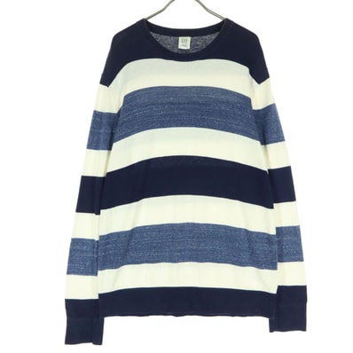 GAP ギャップ ボーダー柄 長袖 セーター M