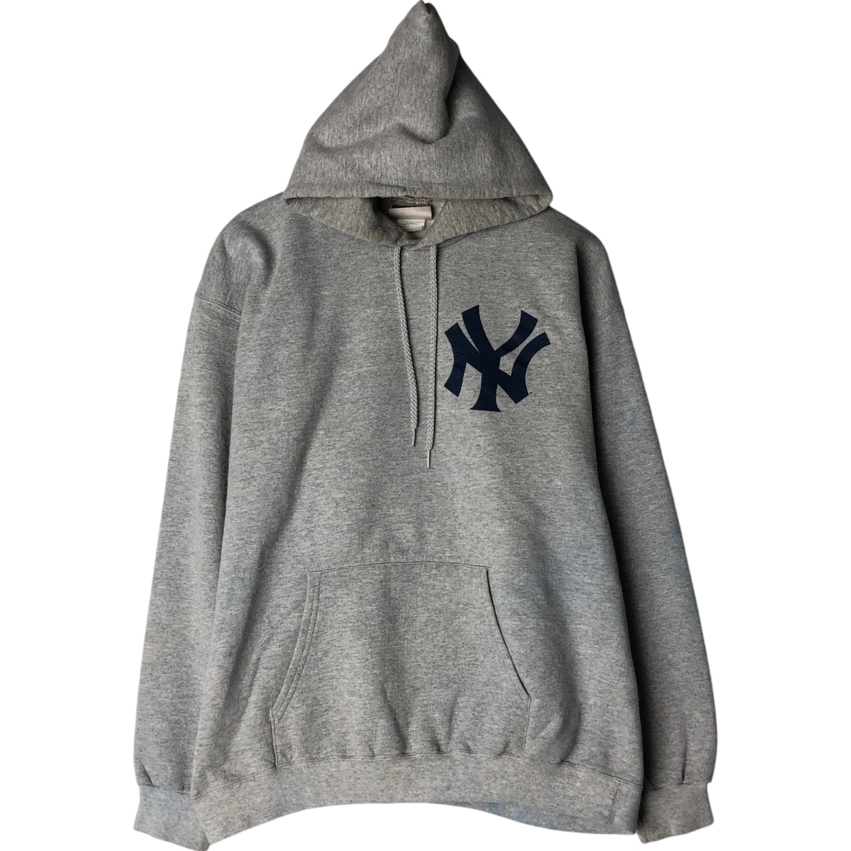 古着 ヘインズ Hanes MLB NEW YORK YANKEES ニューヨークヤンキース スウェットプルオーバーパーカー メンズM相当/eaa626915