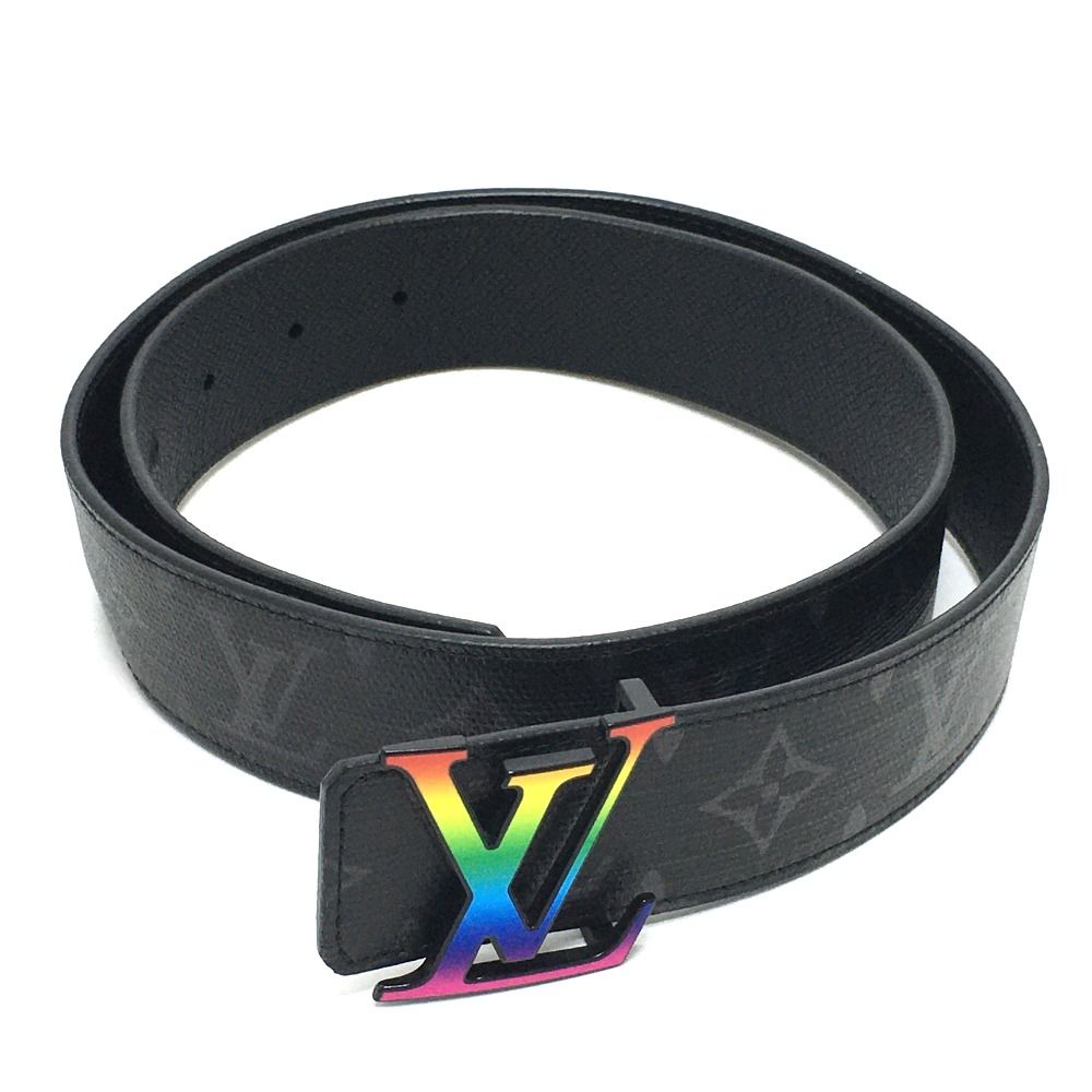 ルイヴィトン サンチュール ベルト モノグラムエクリプスキャンバス ブラック