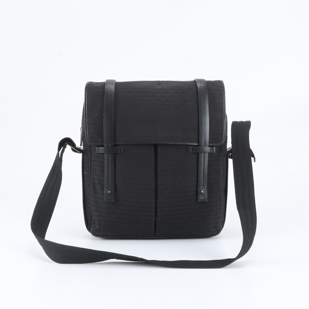 ■美品 ディオール ショルダーバッグ レザー×ナイロン