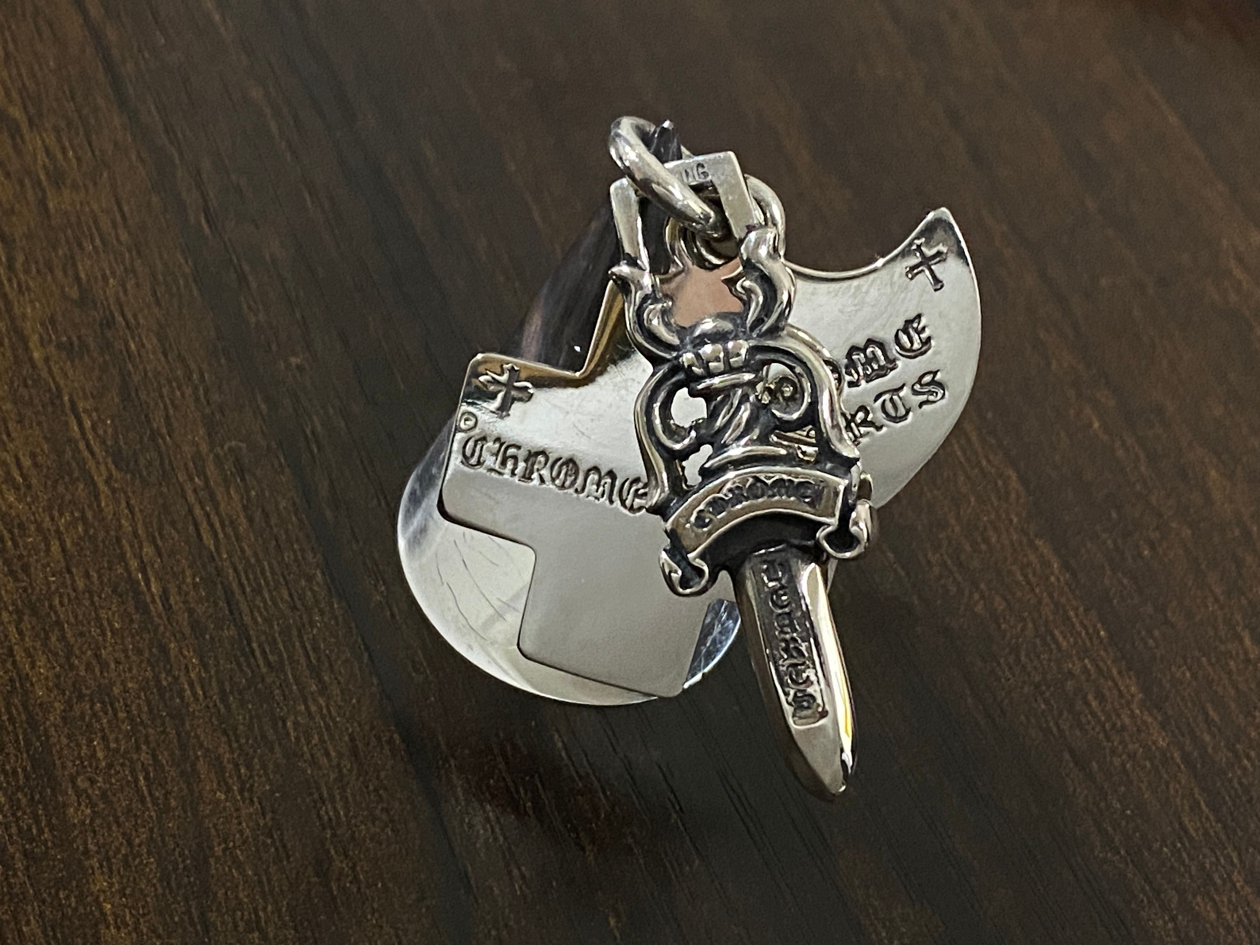 Chrome Hearts 3 Trinket Pendant "Silver"