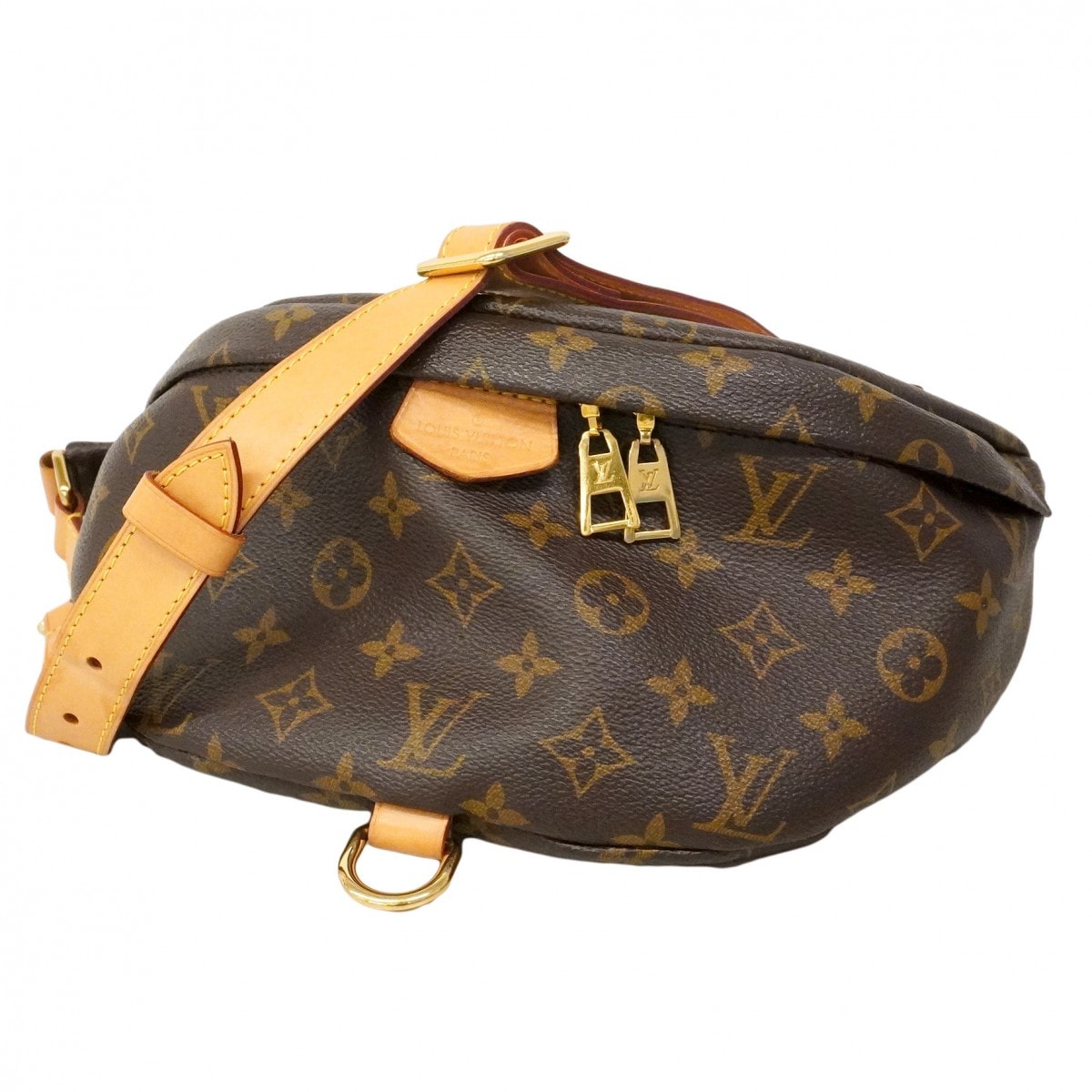 【6ca0723】ルイヴィトン ボディバッグ モノグラム バムバッグ M43644 ブラウン【中古】メンズ レディース ユニセックス