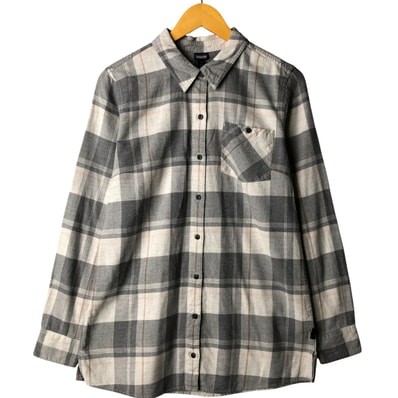 古着 パタゴニア Patagonia ORGANIC COTTON オーガニックコットン 53235FA17 チェック柄 長袖 ライトネルシャツ レディースM相当/eaa592868