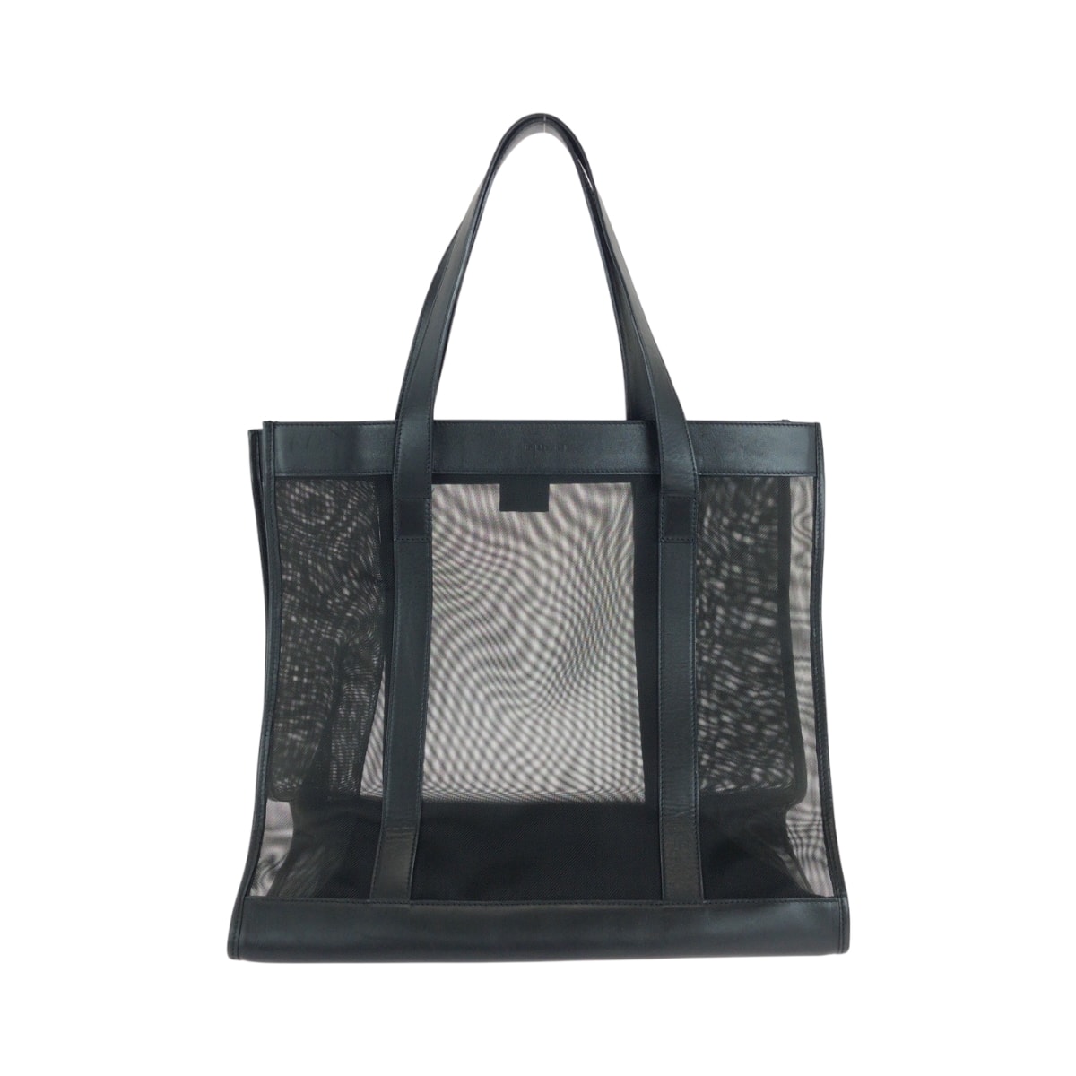 美品 GUCCI グッチ メッシュ ブラック 黒 ナイロン トートバッグ ショルダーバッグ 502240 【中古】