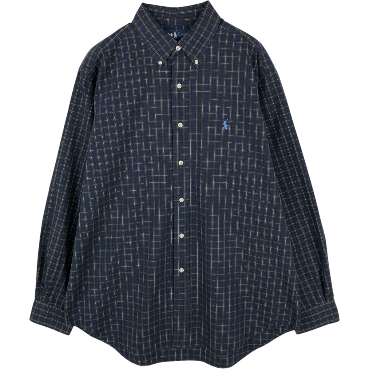 古着 ラルフローレン Ralph Lauren CLASSIC FIT 長袖 ボタンダウンチェックシャツ メンズL相当/eaa678069