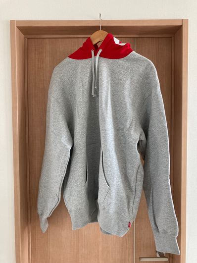 Supreme Contrast Hooded Sweatshirt "Grey"