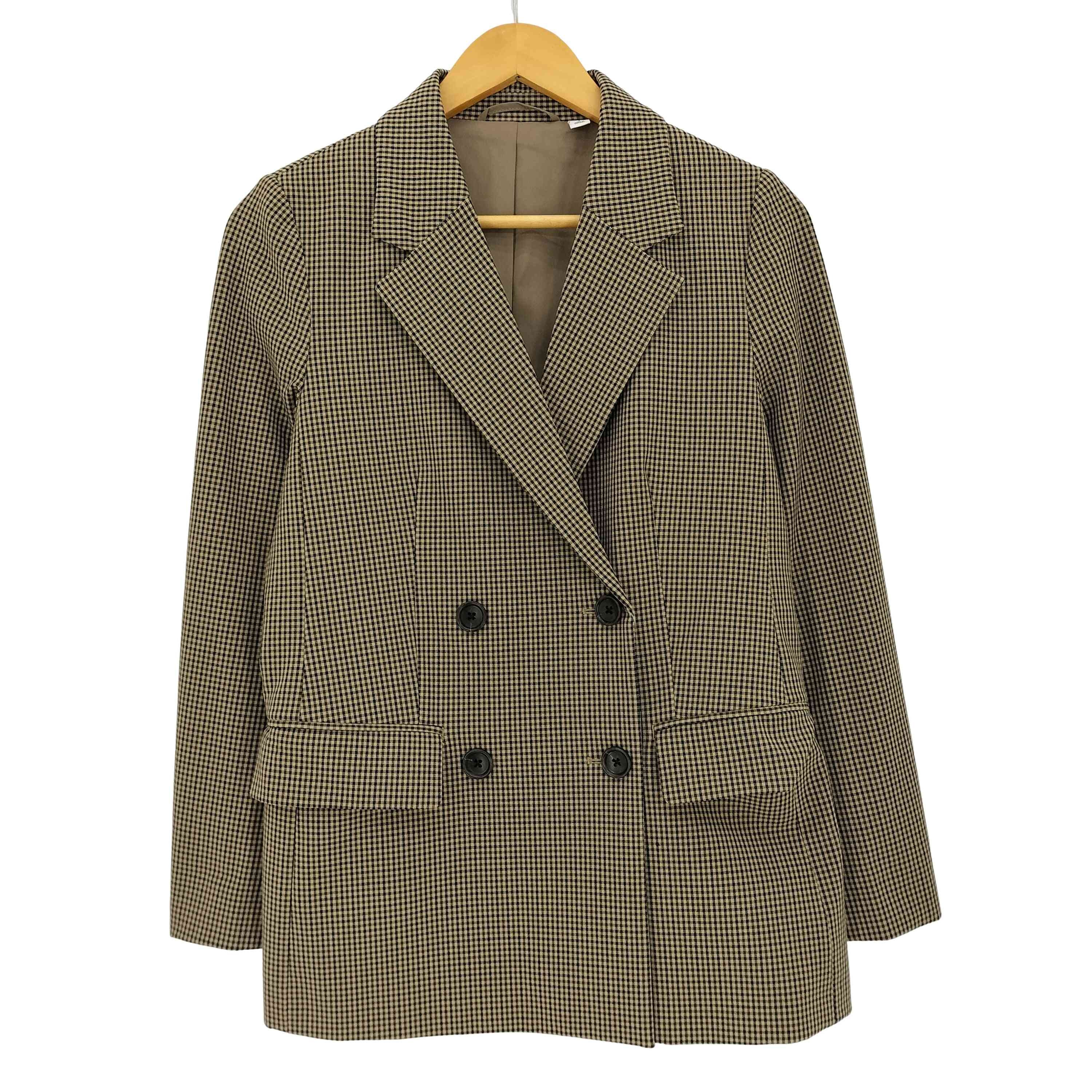 25aw ダブルブレストチェックジャケット【1140692491904】