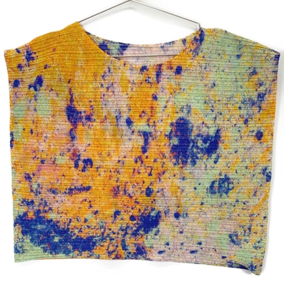 プリーツプリーズ 22AW PP23JK681 オレンジ SPLASH SPREAD カットソー 3