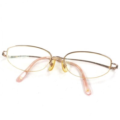 人気 ロエベ メガネ ゴールド メンズ 54□16 135