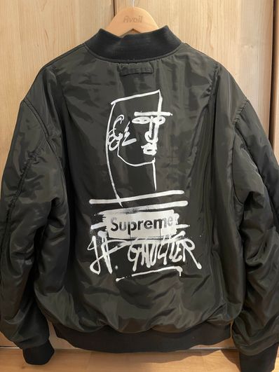 Supreme / Jean Paul Gaultier® Reversible Backpack MA-1 "Silver"