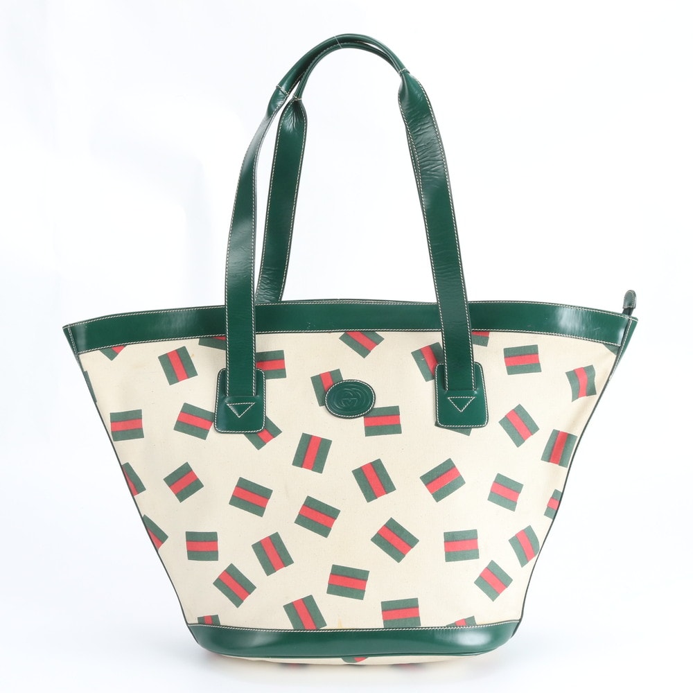 グッチ シェリー ラインウェブストライプトート バッグ