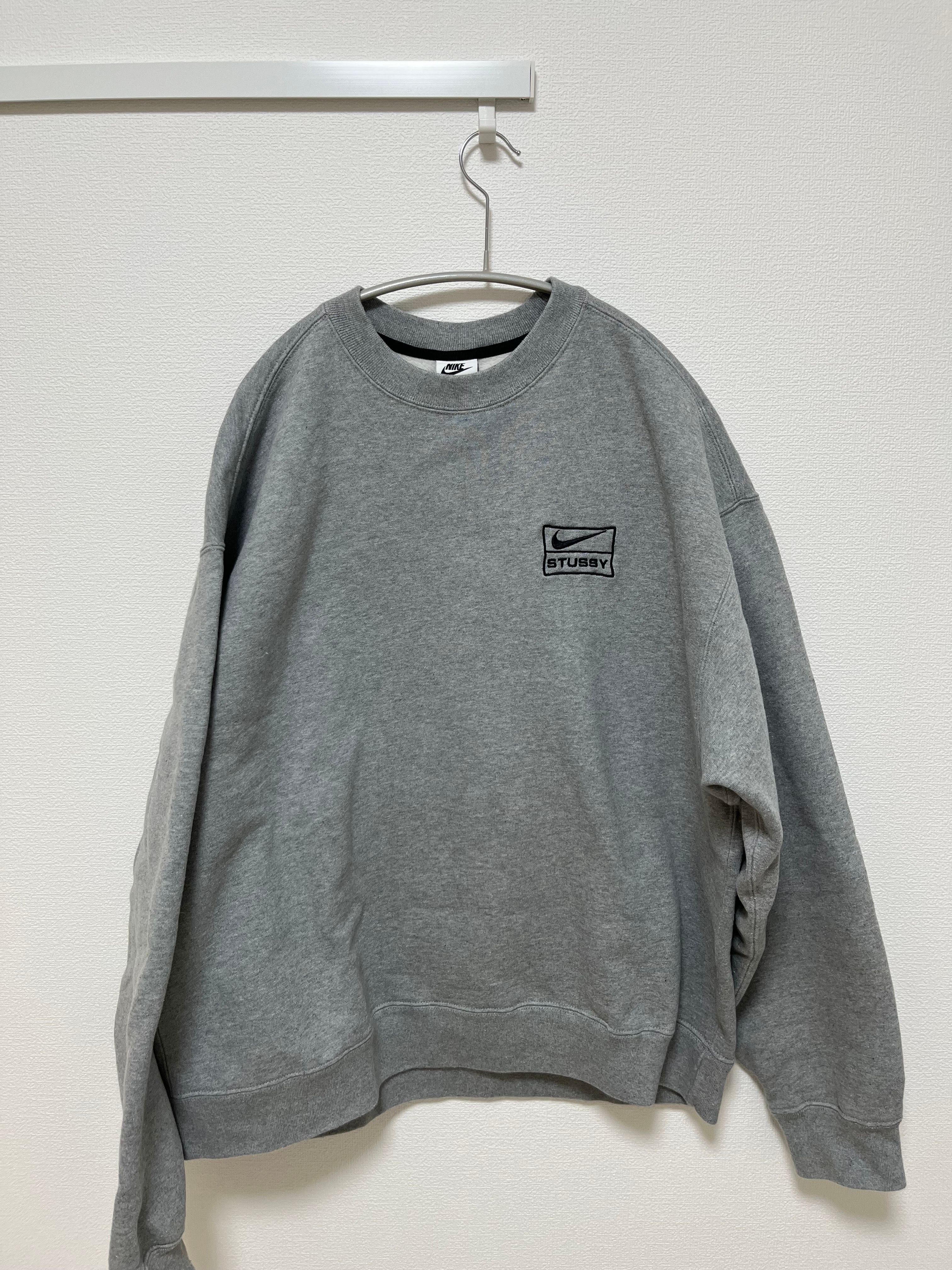 Stussy x Nike Fleece Crew (US Size) "Grey" DO9337-063