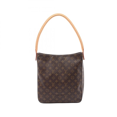 ルイ・ヴィトン LOUIS VUITTON ルーピングGM ショルダーバッグ バッグ PVCコーティングキャンバス レザー モノグラム レディース ブラウン系 M51145 【中古】