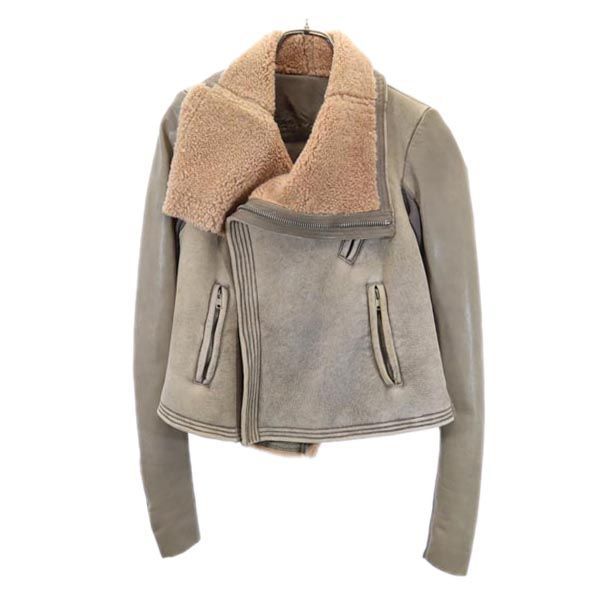 Rick Owens 羊革レザー ライダースジャケット