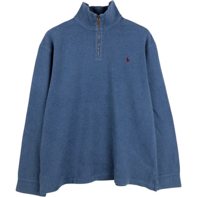 古着 ラルフローレン Ralph Lauren POLO by Ralph Lauren ハーフジップスウェットシャツ トレーナー メンズXL相当/eaa676261