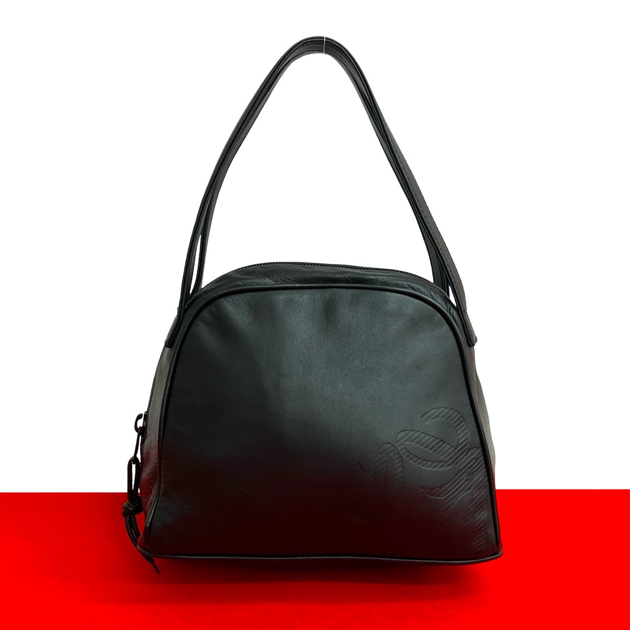 LOEWE ロエベ アナグラム ロゴ レザー ハンドバッグ ブラック
31909