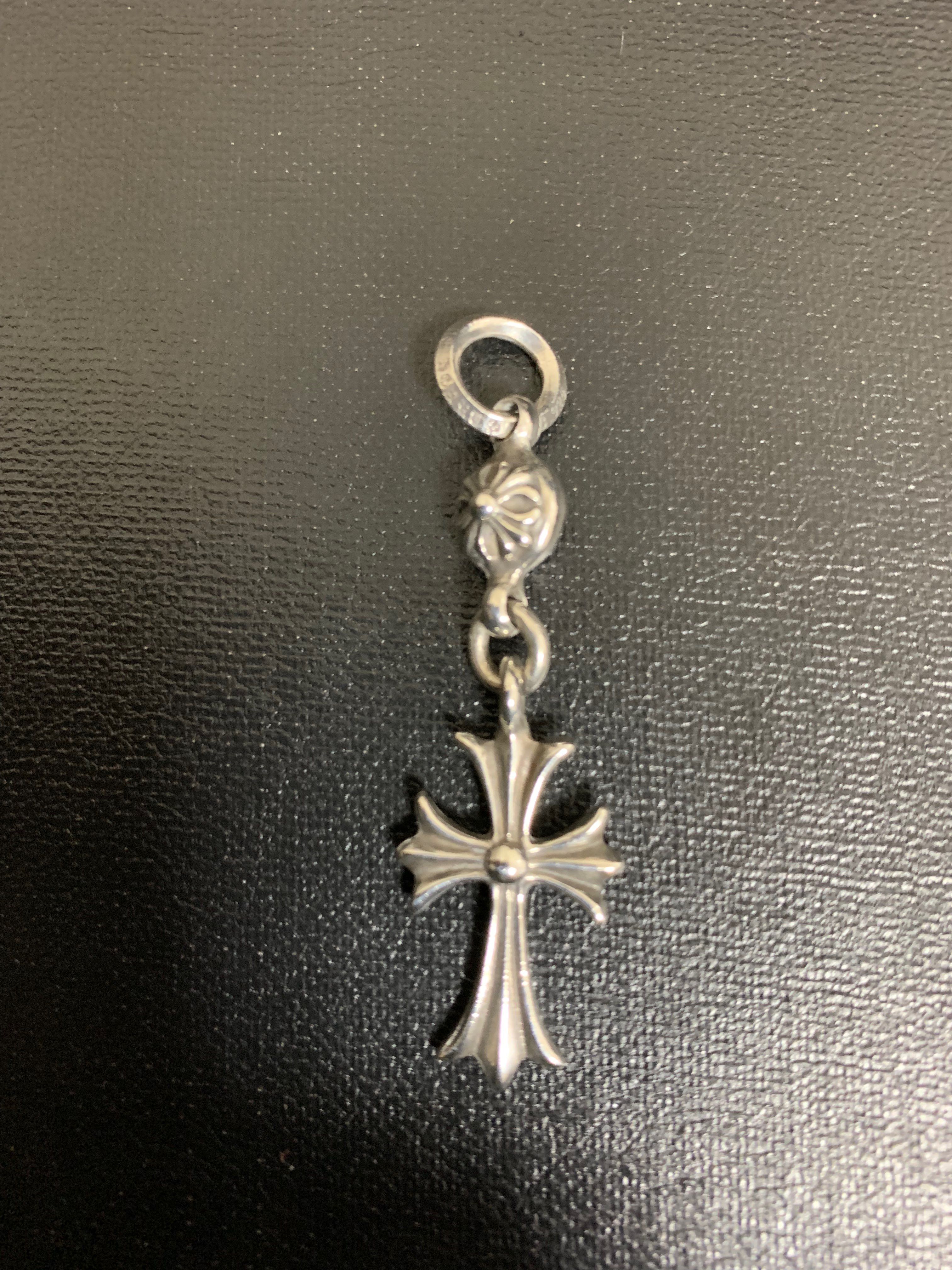 Chrome Hearts 1 Ball Tiny CH Cross Charm "Silver"