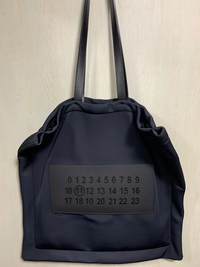 4ステッチナンバロゴ トートバッグBLACK/ブラック/