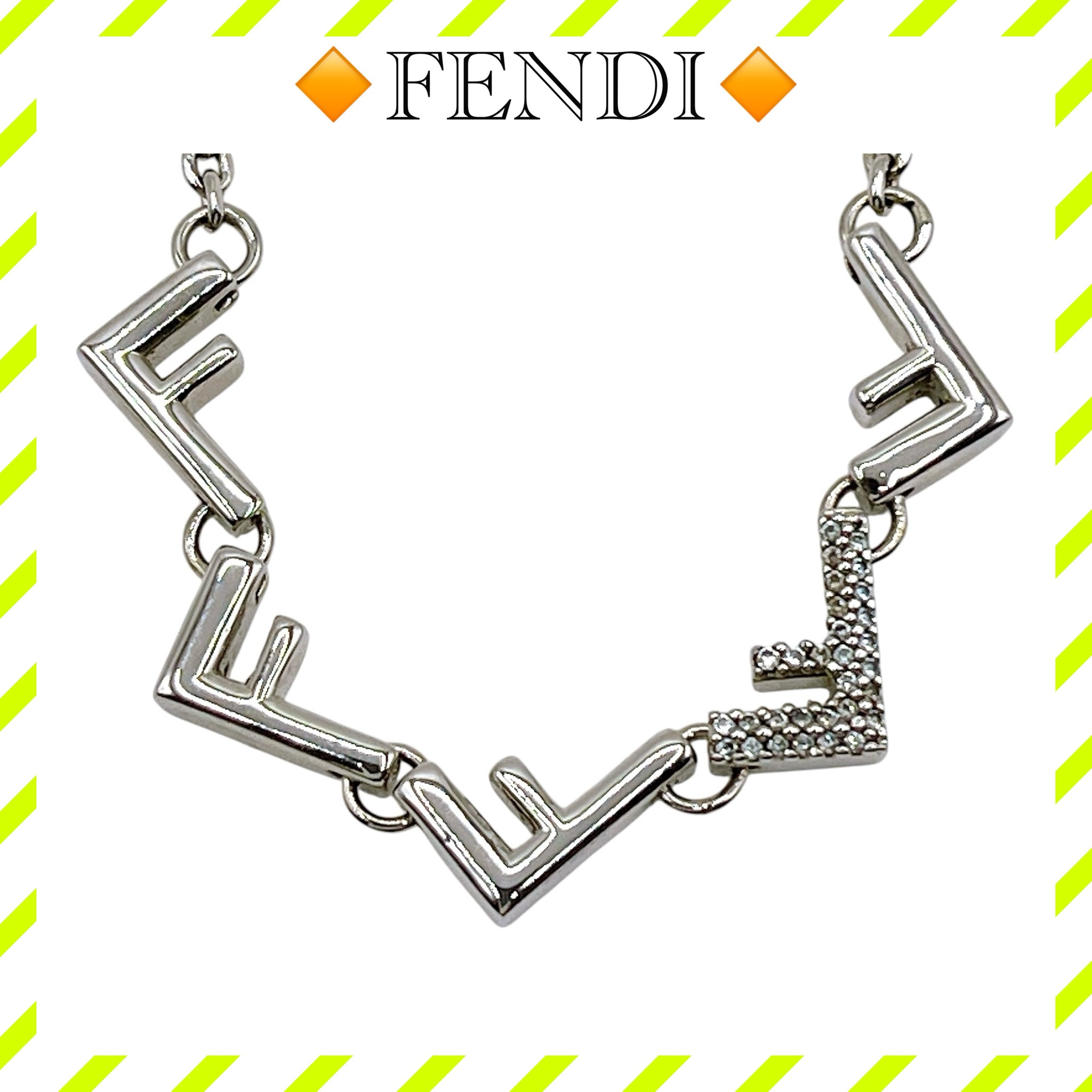 FENDI Five Necklace "Black"