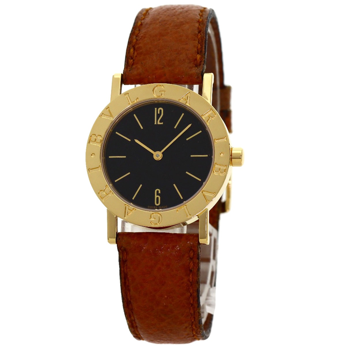 BVLGARI ブルガリ BB30GL ブルガリブルガリ 腕時計 K18YG 革 メンズ [中古]