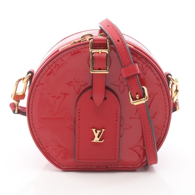 ルイ・ヴィトン LOUIS VUITTON ミニ ボワットシャポー ショルダーバッグ バッグ レザー ヴェルニ ルージュ レディース レッド系 M90498 【中古】