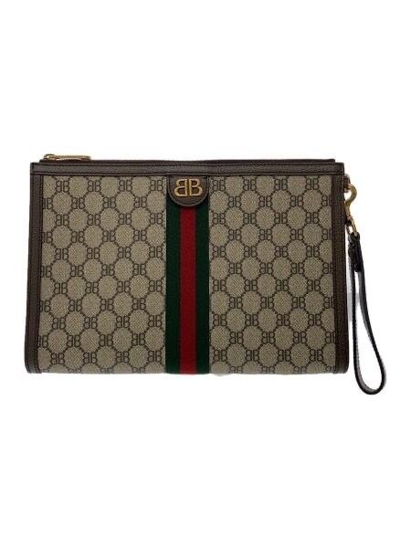 GUCCI x BALENCIAGA The Hacker Pouch Corning Canvas "Beige"