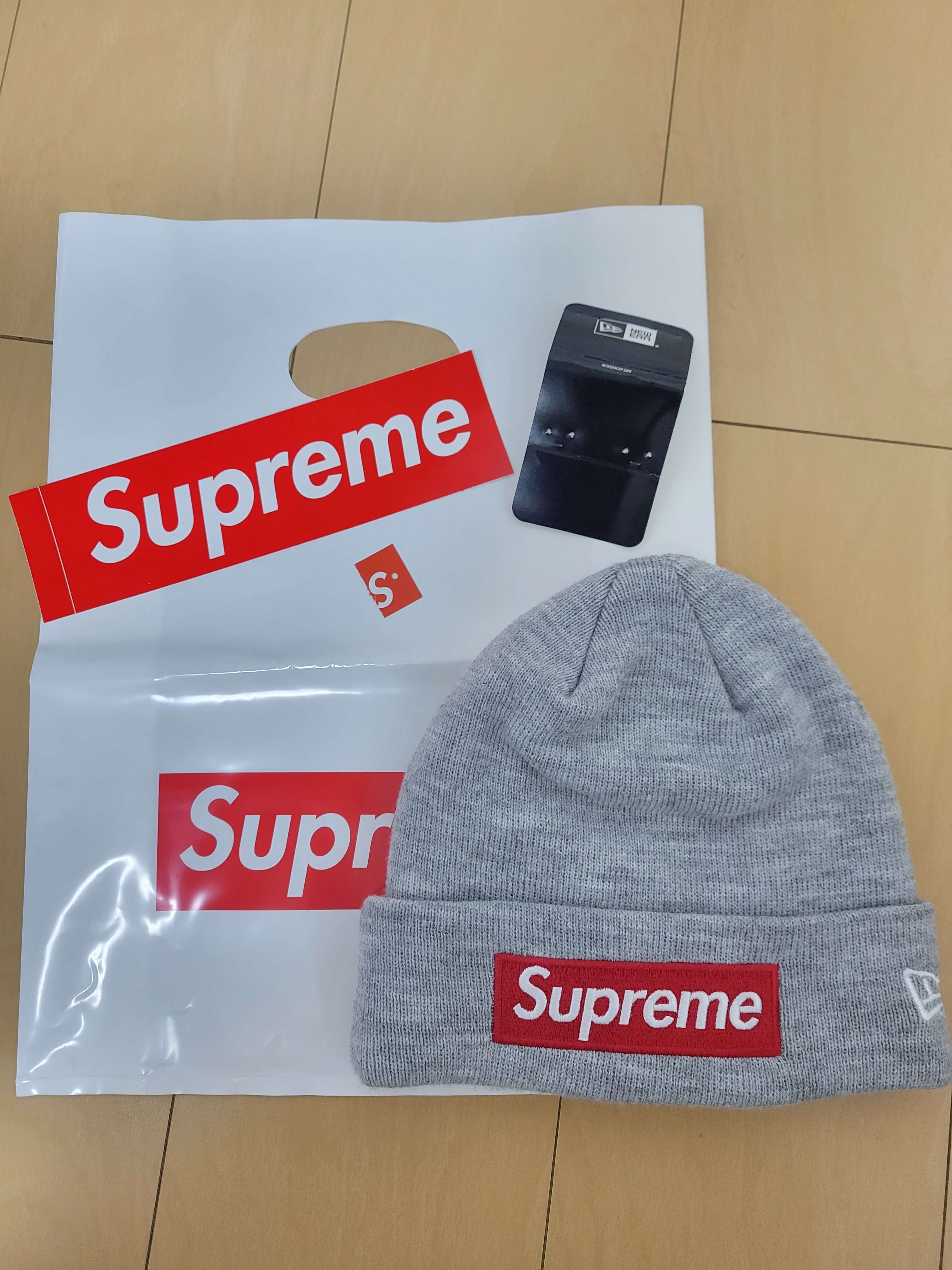 Supreme Box Logo Beanie "Grey" (18FW)