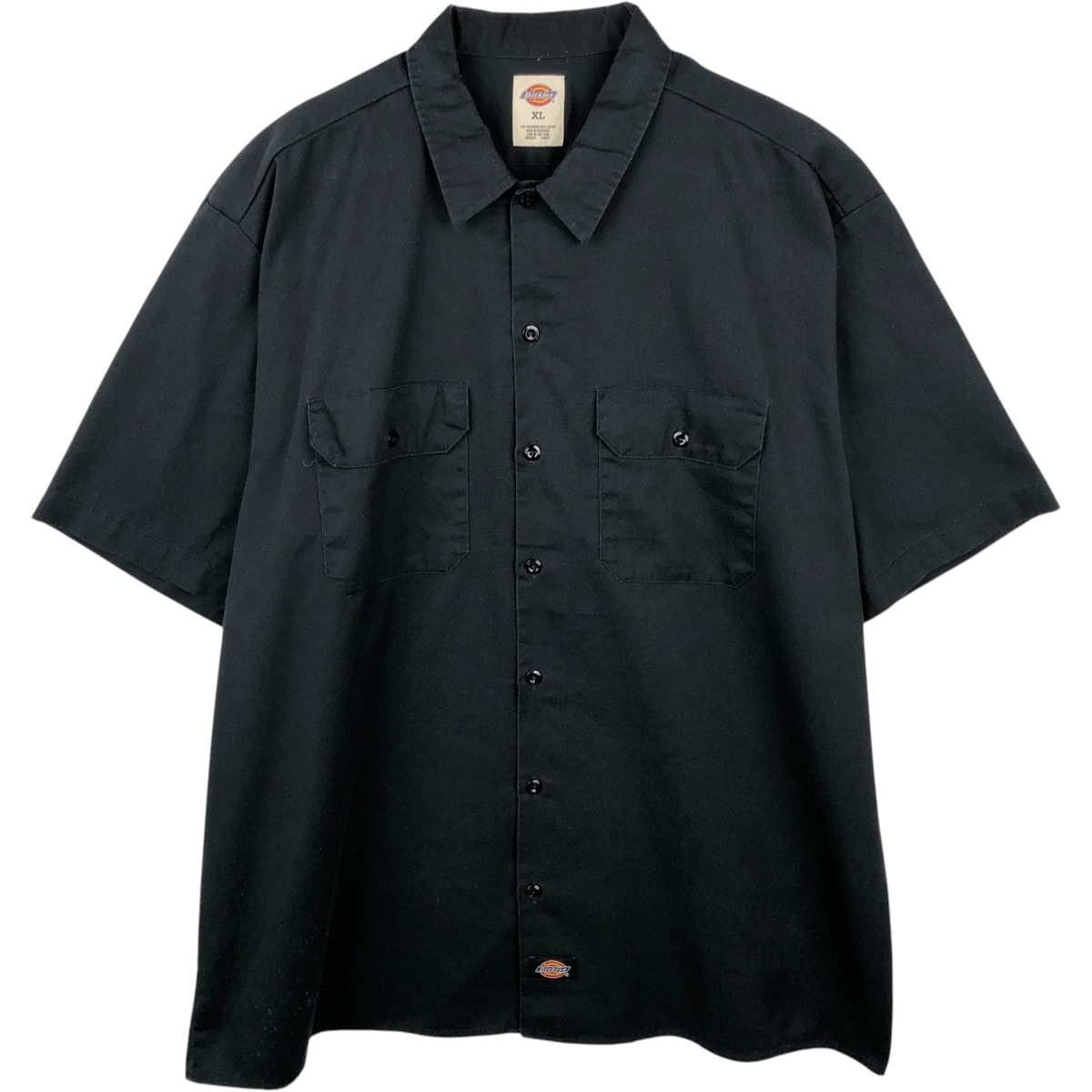 古着 ディッキーズ Dickies 半袖 ワークシャツ ボックスシャツ メンズXL相当/eaa668074