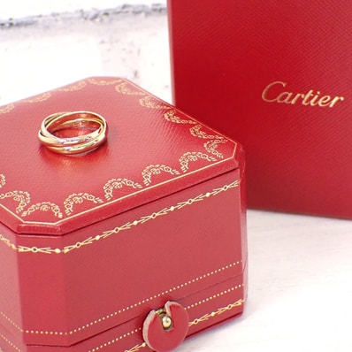 カルティエ CARTIER トリニティ 8号 B4235148 リング K18イエローゴールド K18ピンクゴールド K18ホワイトゴールド ゴールド レディース【中古】【Aランク】