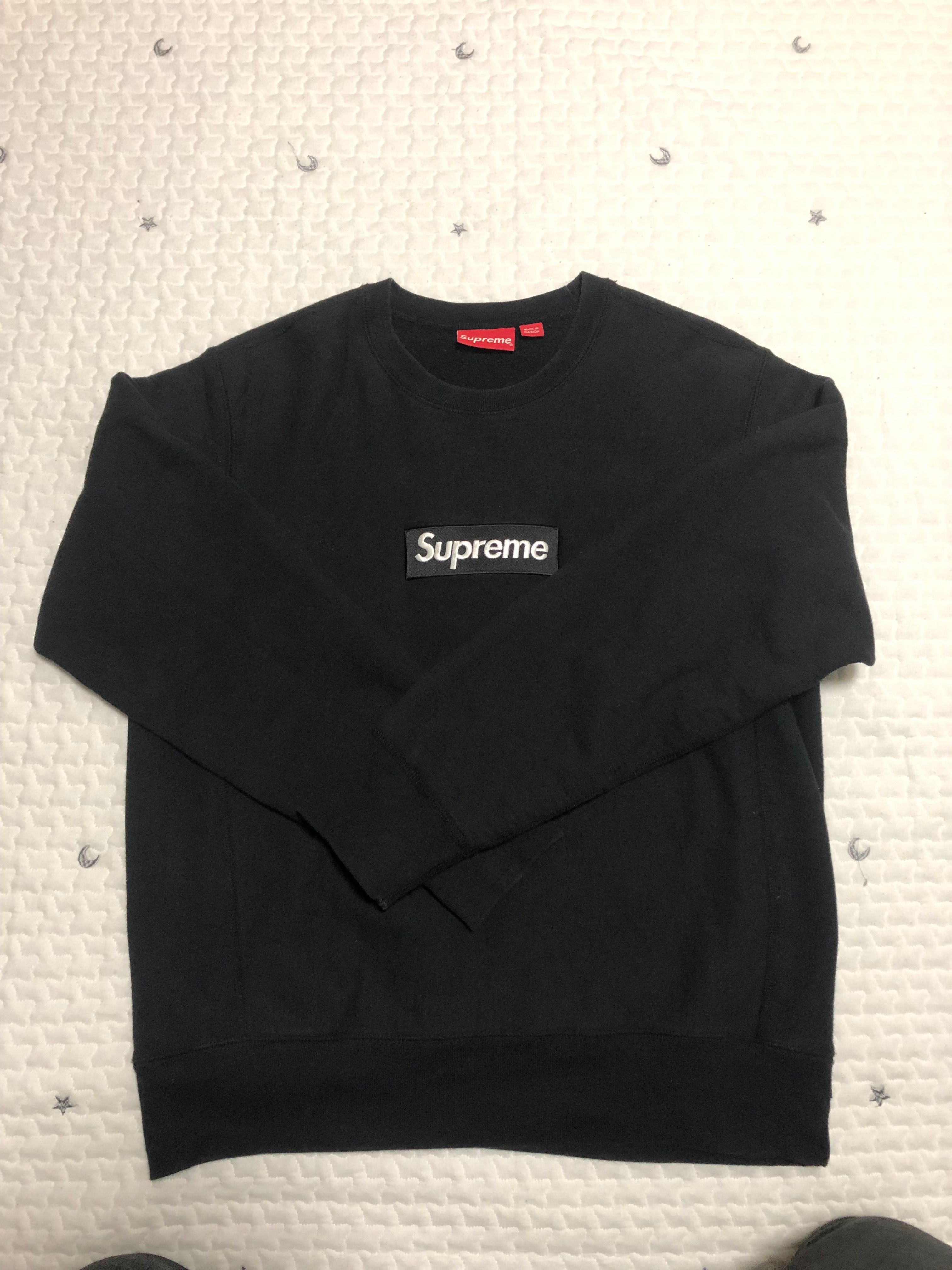 Supreme Box Logo Crewneck Sweatshirt "Black" (18FW)
