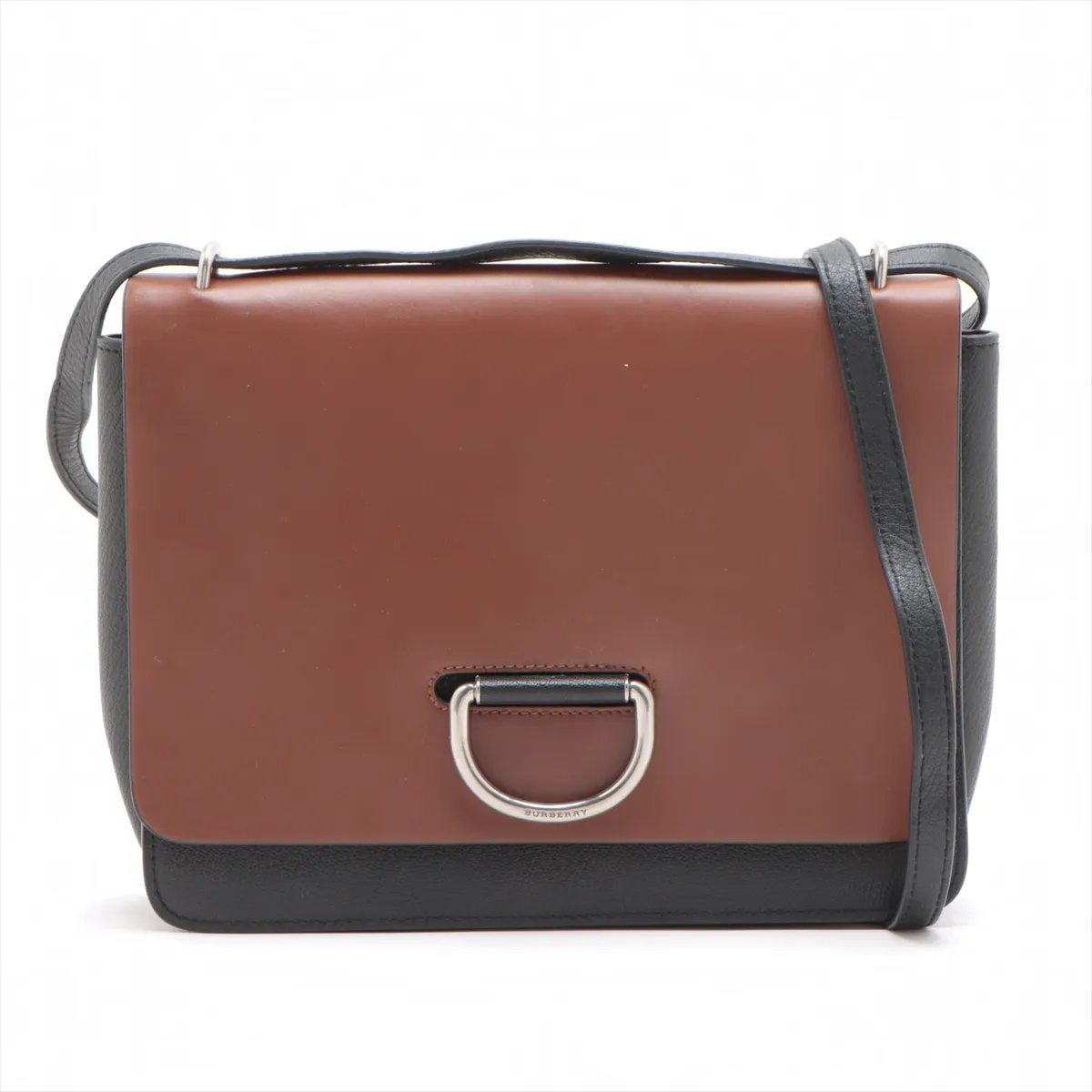 ■極美品 バーバリー Dリング クロスボディショルダーバッグ レザー